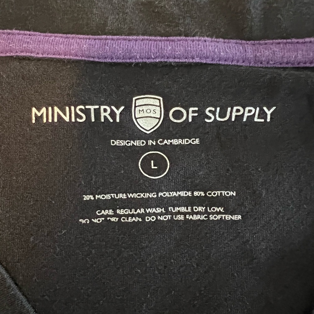 Ministry of Supply. Men’s Large v neck tee shirt. - Picture 2 of 2